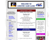 Tablet Screenshot of countryclublanesmn.com